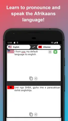 English to Albanian Translator android App screenshot 1