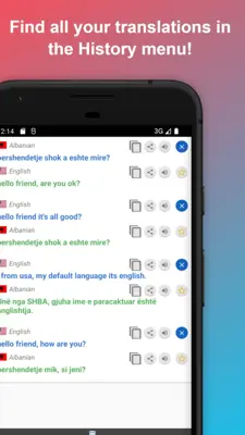 English to Albanian Translator android App screenshot 4